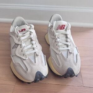 New Balance Cream and White Sneakers